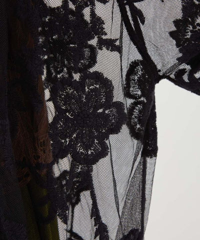 Floral Embroidered Lace Cardigan by AMINA - Ametsuchi
