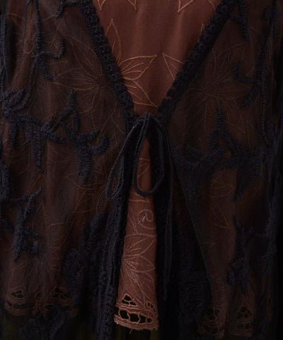 Floral Embroidered Lace Cardigan by AMINA - Ametsuchi