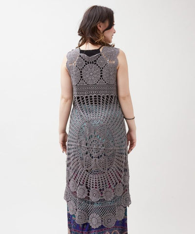 Crochet Style Lace Layer Dress by AMINA - Ametsuchi