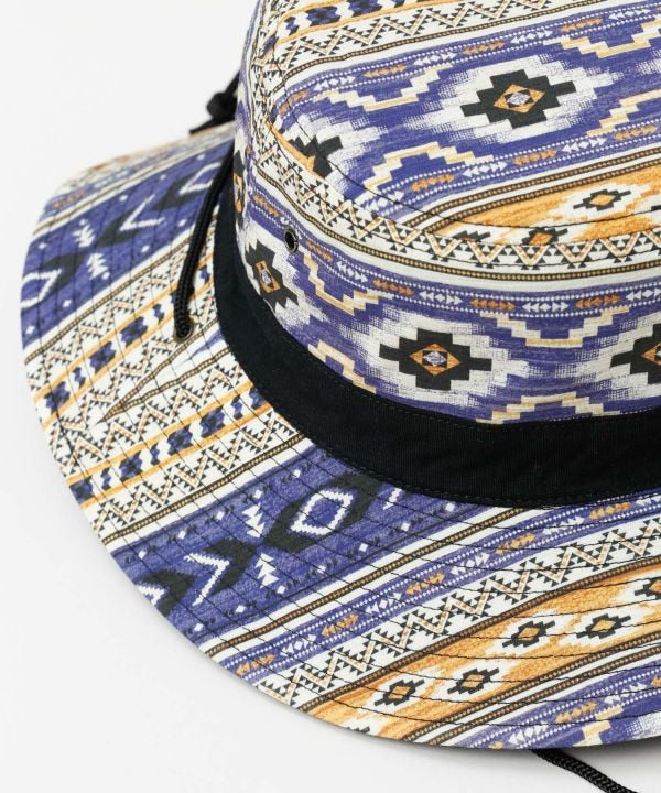 Reversible Ethnic Bucket Hat by AMINA - Ametsuchi