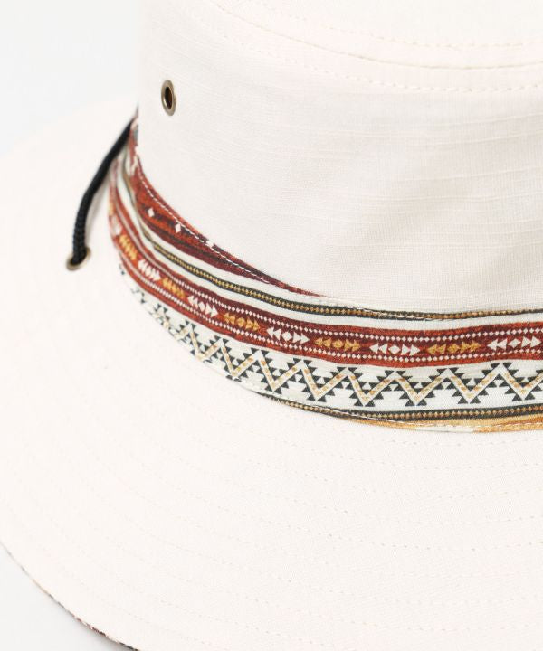 Reversible Ethnic Bucket Hat by AMINA - Ametsuchi