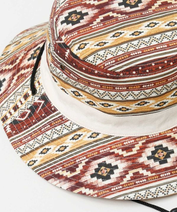 Reversible Ethnic Bucket Hat by AMINA - Ametsuchi