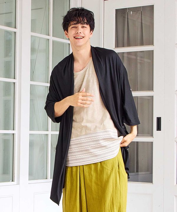 Bohemian Cardigan and Tank Set for Men