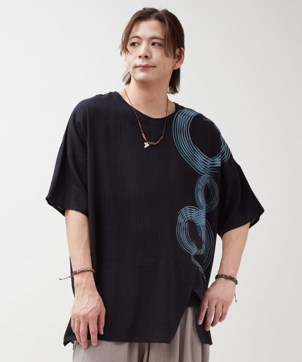 Rayon Linen Men Top by AMINA - Ametsuchi