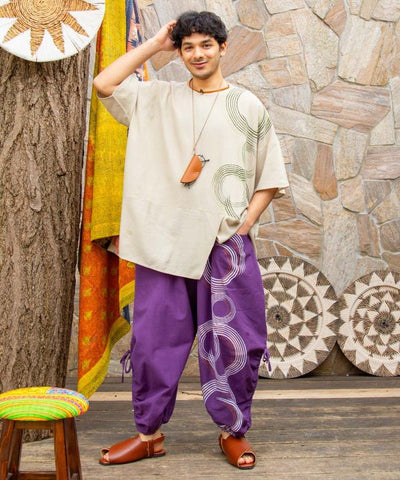 Rayon Linen Men Top by AMINA - Ametsuchi
