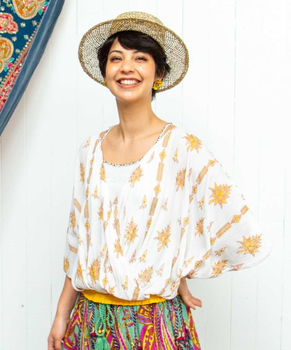 Banjar Inspired Crepe Top by AMINA - Ametsuchi