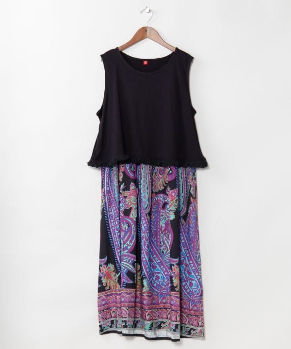 Paisley Rayon Layered Dress Set