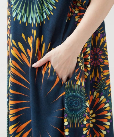 Calavera Bon Odori Shirt Dress by AMINA - Ametsuchi