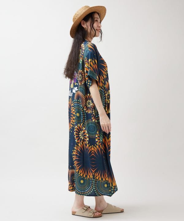 Calavera Bon Odori Shirt Dress by AMINA - Ametsuchi