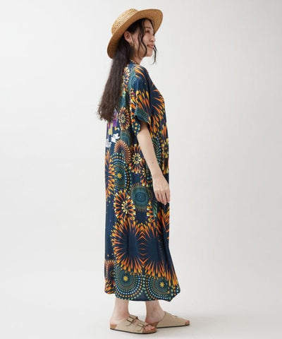Calavera Bon Odori Shirt Dress by AMINA - Ametsuchi