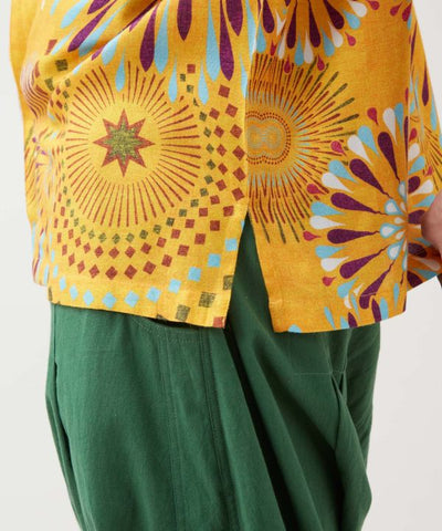 Calavera Fireworks Aloha Shirt by AMINA - Ametsuchi
