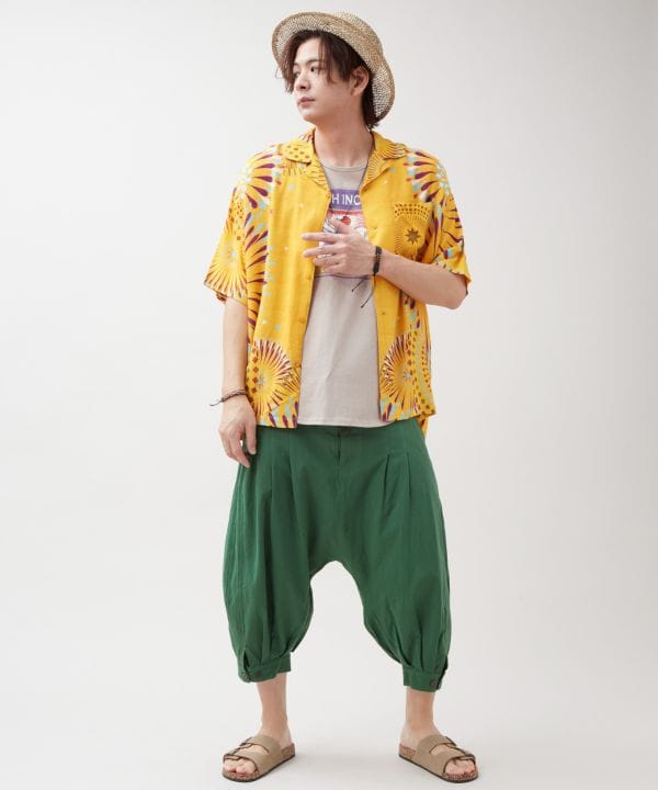 Calavera Fireworks Aloha Shirt by AMINA - Ametsuchi