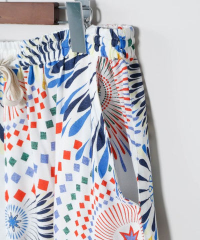 Fireworks Print Half Pants by AMINA - Ametsuchi