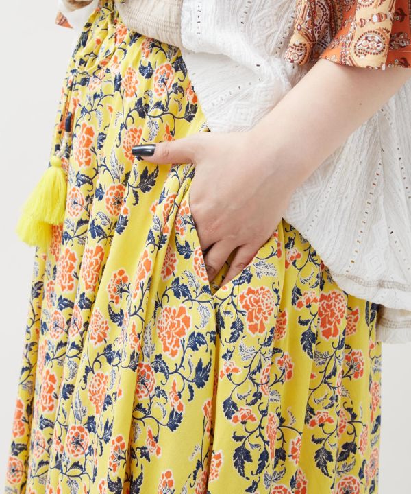 Bat Trang Floral Circle Skirt