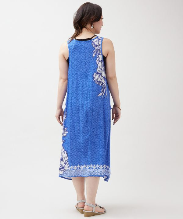 Ao Dai Inspired V Neck Dress by AMINA - Ametsuchi