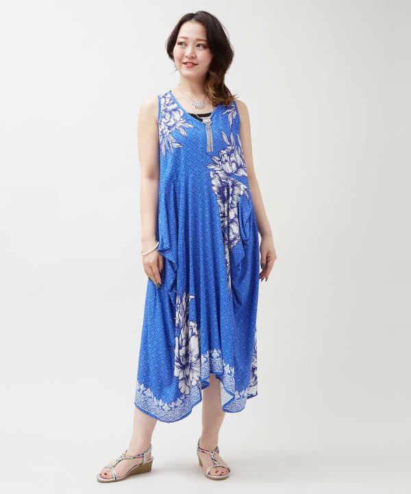 Ao Dai Inspired V Neck Dress by AMINA - Ametsuchi