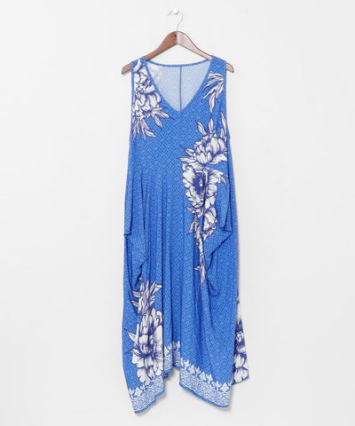 Ao Dai Inspired V Neck Dress by AMINA - Ametsuchi