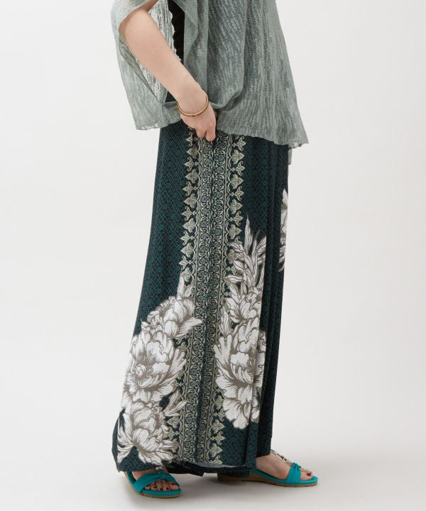 Hmong Print Wide Leg Pants by AMINA - Ametsuchi