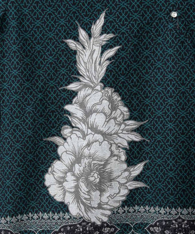 Lotus Print Cotton Men Top by AMINA - Ametsuchi