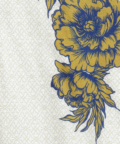 Lotus Print Cotton Men Top by AMINA - Ametsuchi
