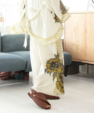 Hakama Style Lotus Cotton Pants by AMINA - Ametsuchi