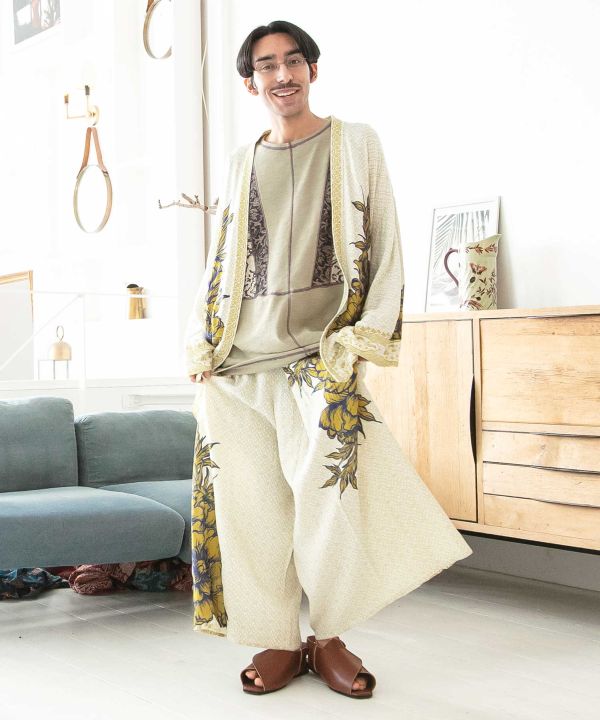 Hakama Style Lotus Cotton Pants by AMINA - Ametsuchi