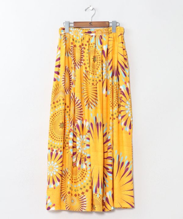 Fireworks Print Long Skirt