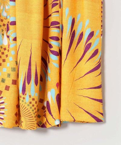 Fireworks Print Long Skirt by AMINA - Ametsuchi