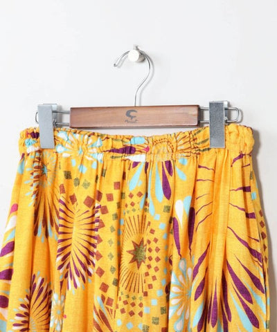 Fireworks Print Long Skirt by AMINA - Ametsuchi