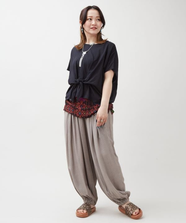 Geometric Print Layered Top Set