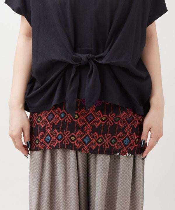 Geometric Print Layered Top Set