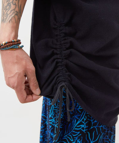 Hmong Inspired Men Side Tie Top by AMINA - Ametsuchi