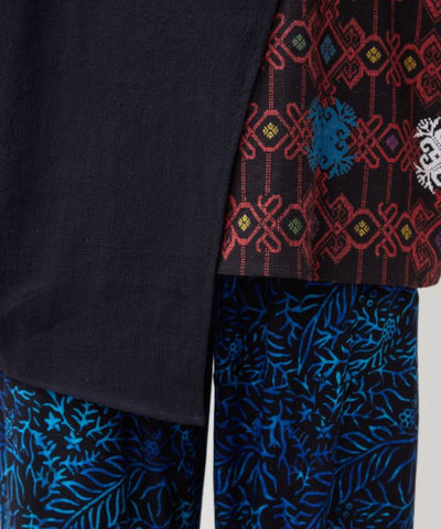 Hmong Inspired Men Side Tie Top by AMINA - Ametsuchi