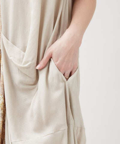 Vietnam Tile Sleeveless Dress by AMINA - Ametsuchi