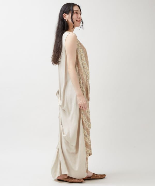 Vietnam Tile Sleeveless Dress by AMINA - Ametsuchi