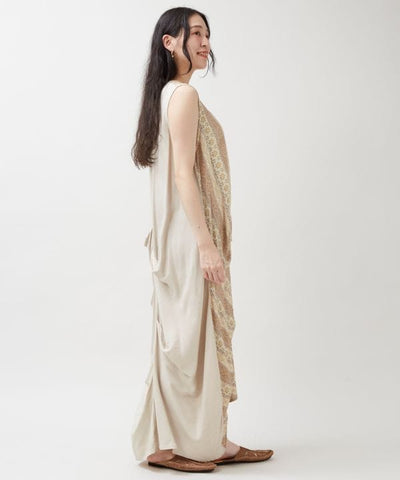 Vietnam Tile Sleeveless Dress by AMINA - Ametsuchi