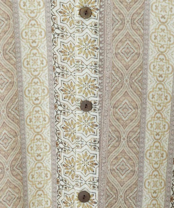 Geometric Pattern Men Shirt by AMINA - Ametsuchi