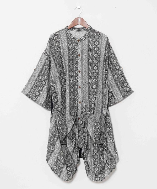 Geometric Pattern Men Shirt