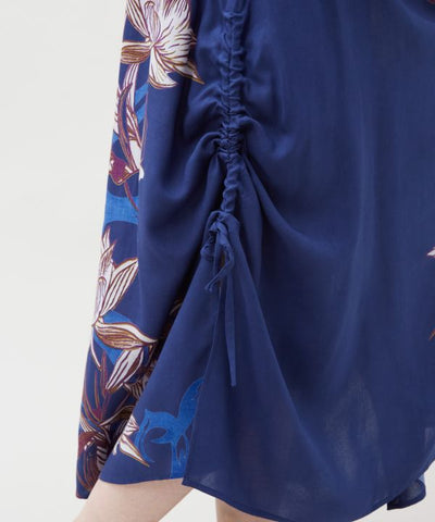 Lotus Print Cardigan Dress Set