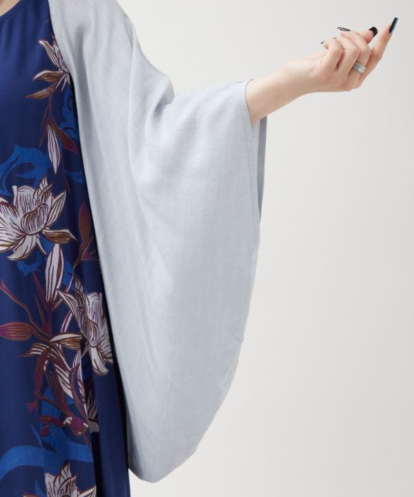 Lotus Print Cardigan Dress Set