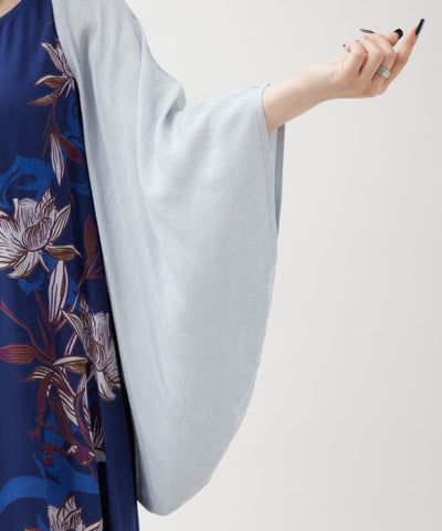 Lotus Print Cardigan Dress Set