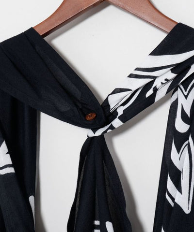 Amina x VORRUK Flower Sun 3-Way Pareo Vest by AMINA - Ametsuchi