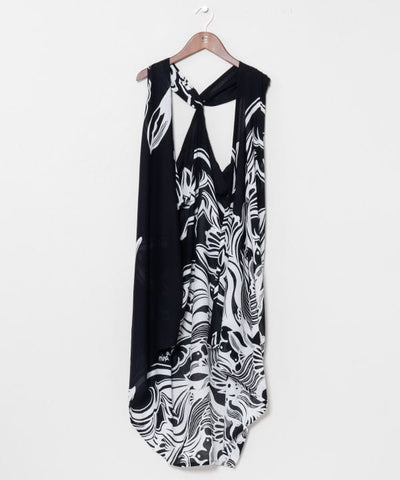 Amina x VORRUK Flower Sun 3-Way Pareo Vest by AMINA - Ametsuchi