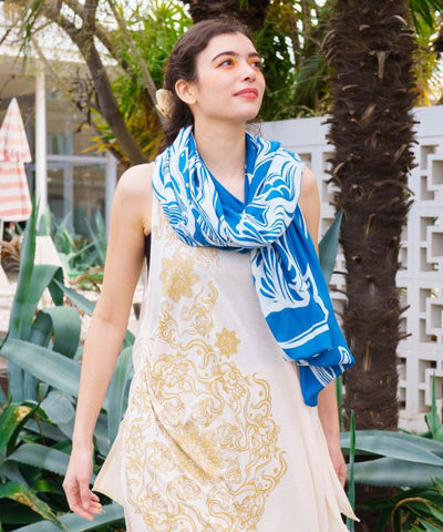 Amina x VORRUK Flower Sun 3-Way Pareo Vest by AMINA - Ametsuchi