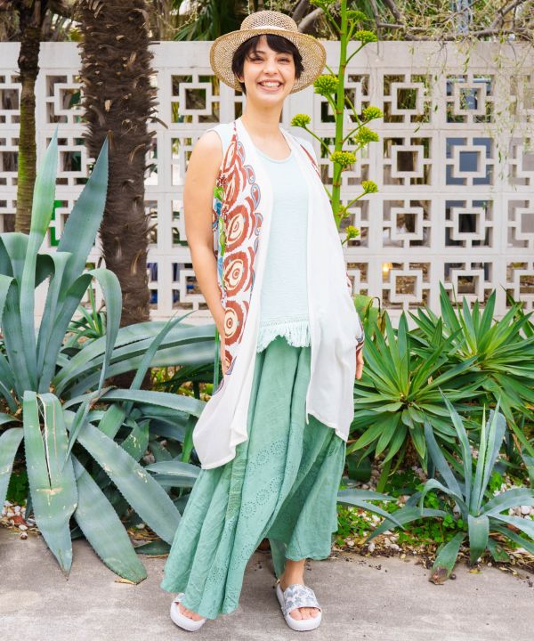 Mandala 3-Way Rayon Stole Vest by AMINA - Ametsuchi