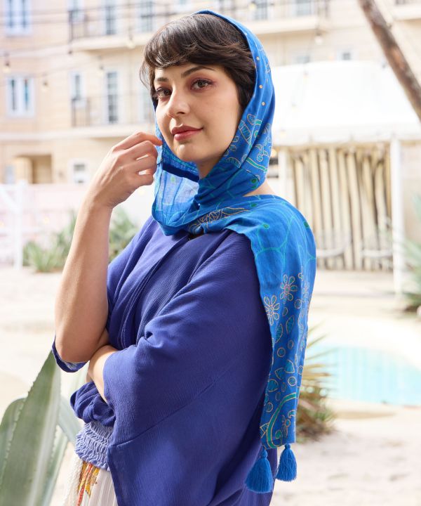 Dupatta Hooded UV Protection Stole by AMINA - Ametsuchi