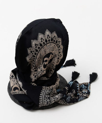 Om UV Protection Hooded Stole by AMINA - Ametsuchi