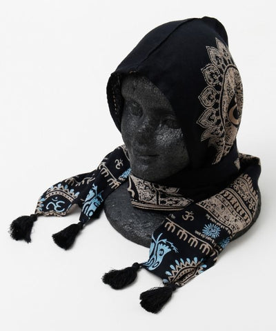 Om UV Protection Hooded Stole by AMINA - Ametsuchi