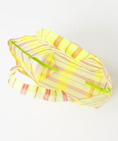 Neon Stripe Tote Bag by AMINA - Ametsuchi
