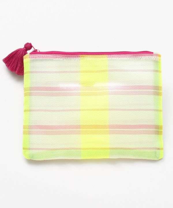 Neon Stripe Mini Pouch by AMINA - Ametsuchi